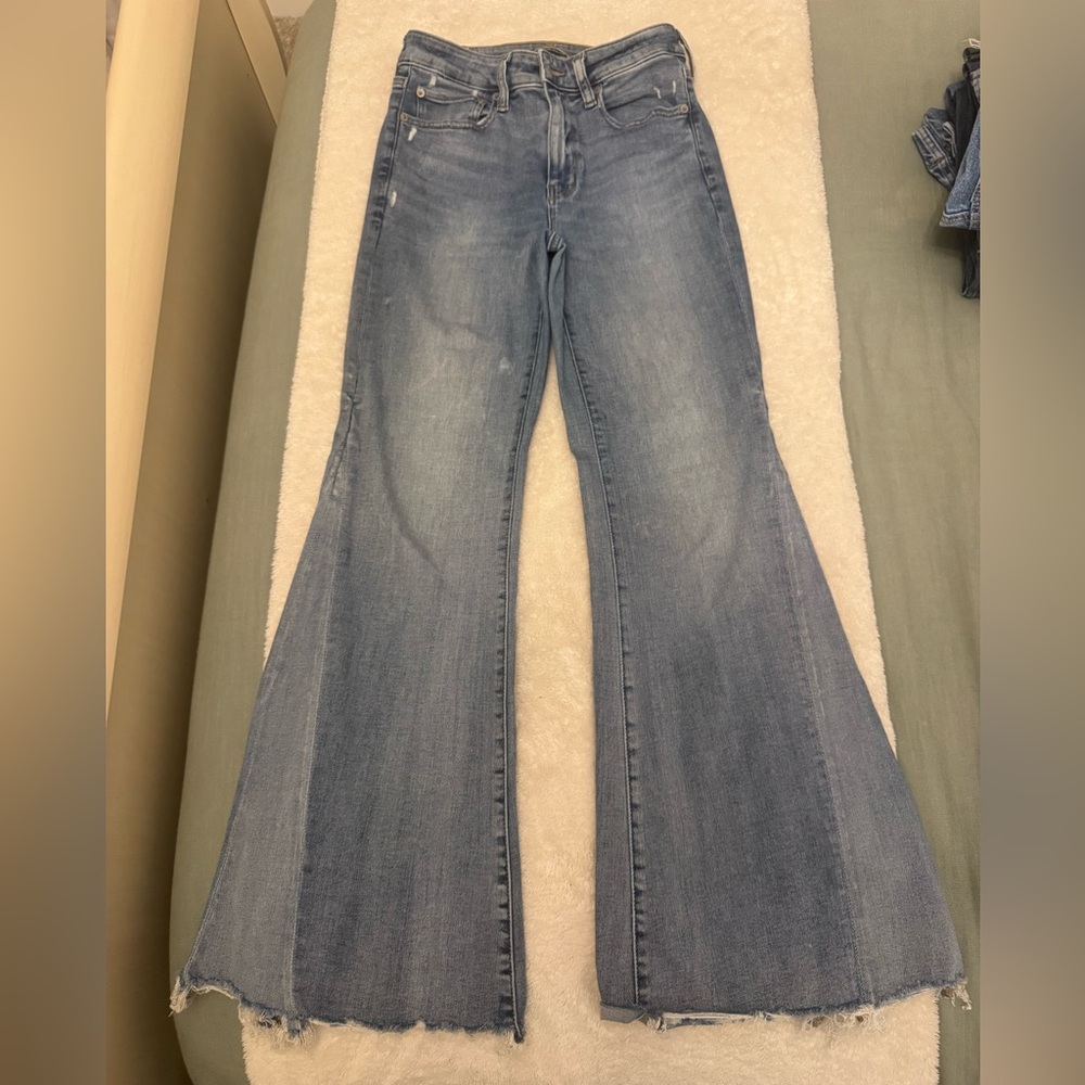American Eagle Outfitters Light Blue Flare Jeans